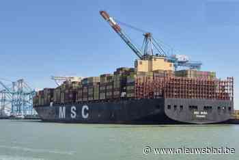 Containerschip vestigt record in Zeebrugge: diepgang van 16,4 meter