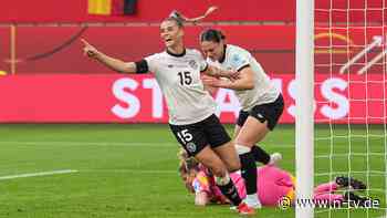 Stotterstart, dann aufgedreht: DFB-Frauen gewinnen dank sechs Toren in 25 Minuten