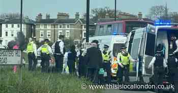 Pictures show huge police presence after incident near Blackheath funfair