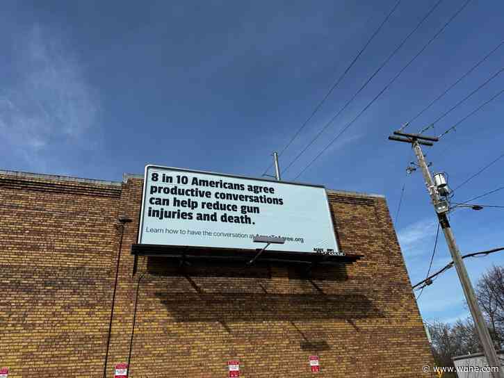 Downtown Fort Wayne billboard part of national campaign to curb youth gun violence