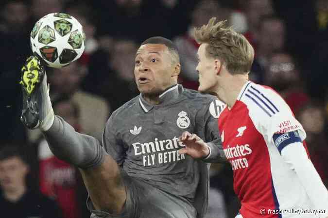 Bend it like Declan: Rice curls home two free kicks as Arsenal beats Real Madrid 3-0 in CL quarters