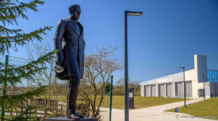 After 150 years at Euston, Robert Stephenson statue takes temporary home in Shildon