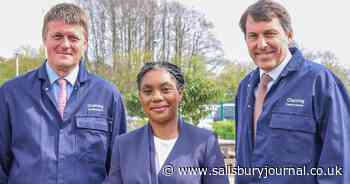 Conservative leader Kemi Badenoch at Chemring in Salisbury