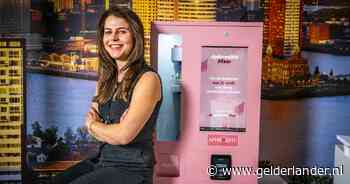 Joyce (21) verkoopt tamponmachines: ‘Levert soms ongemakkelijke gesprekken op met mannen’