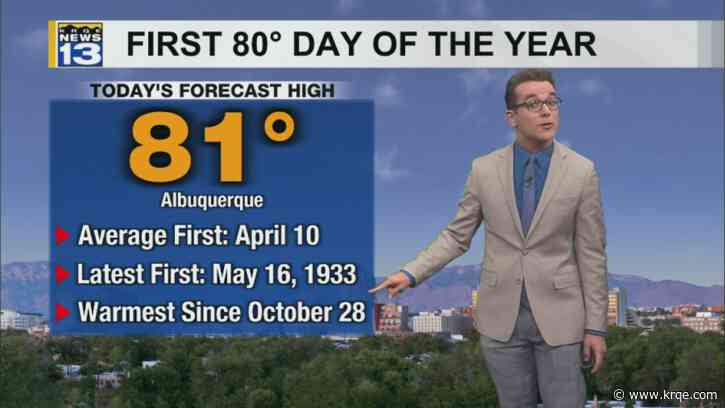 Near-record warmth for parts of New Mexico today