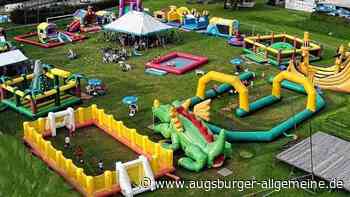 „Flippyland“: Hüpfburgenpark eröffnet in der Eishalle am Donaubad