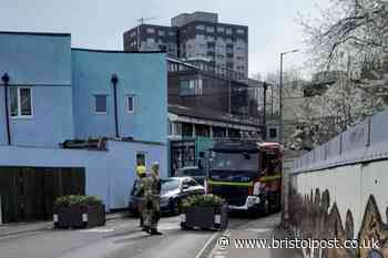 Fire engine gets stuck behind east Bristol LTN bollard