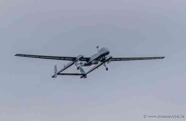 German Heron TP Drohne der Luftwaffe bei NATO-Aktivität Baltic Sentry im Ersteinsatz