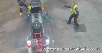 WATCH: Man attempted to start fire at petrol station with lighter