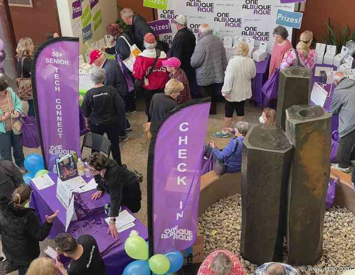 Senior tech fair educating seniors on today's technology