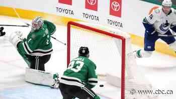 Canucks make NHL history with 3 goals in final minute before beating Stars 6-5 in OT