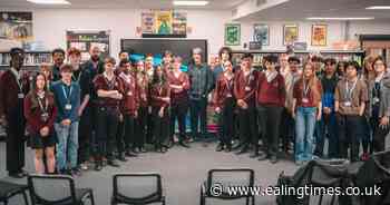 Brian Cox inspires Hanwell students with science talk