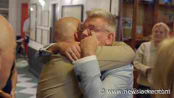 Tranen van emotie vloeien na huwelijksceremonie van Peter en Mariska