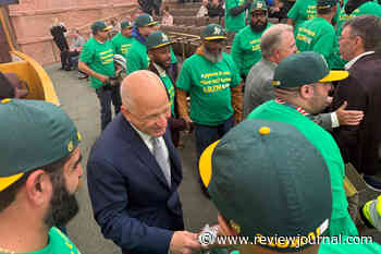 When will the A’s break ground on their Las Vegas ballpark?