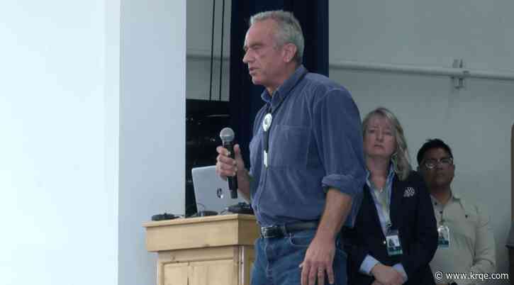 RFK Jr. speaks at Gallup charter school on last stop of three day tour