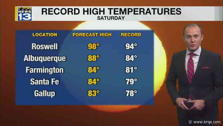 Record heat on the way by this weekend