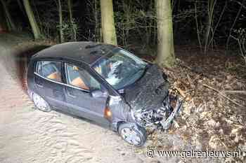 Automobilist wijkt uit voor dier en crasht met auto