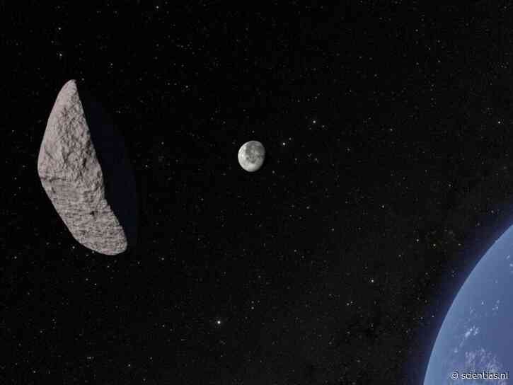 Ruimtesteen die in 2032 misschien de maan gaat raken, blijkt een verrassende vorm en oorsprong te hebben