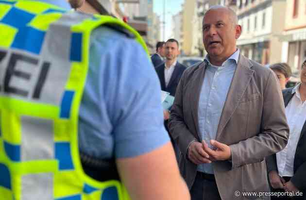 POL-OF: Innenstadtoffensive: Kontrollen führen zu Festnahme und zahlreichen Verstößen - Innenminister Prof. Dr. Roman Poseck begleitet den Einsatz