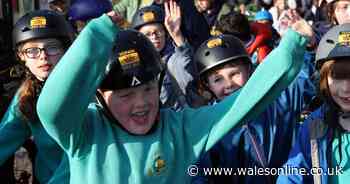 A huge convoy of children on bikes did something absolutely wonderful this morning