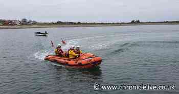 Coastguard called to Holy Island Causeway to reports of two vehicles and four people stranded