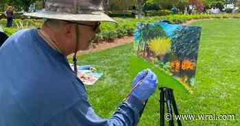 Clayton painters capture beauty in WRAL's back yard