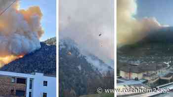Waldbrand wütet unweit von Südtirol-Gebirgspass - Feuerwehr mit erster Einschätzung