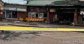 Southeast Edmonton Plaza 34 strip mall fire determined to be arson