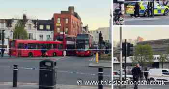 Pictures show cordon as police respond to incident in Woolwich