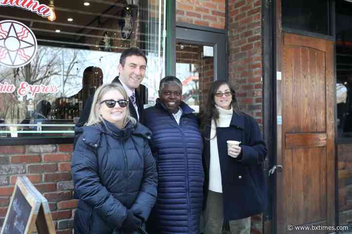 CM Dinowitz and AM Dinowitz hear from local businesses about impact of MTA construction during walkthrough of 242nd Street corridor