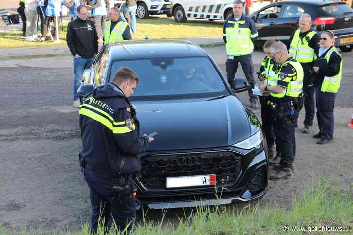 Grote verkeerscontrole naast de A12