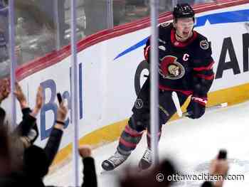 Brady Tkachuk to skate Friday, but may not play for Senators until playoffs start
