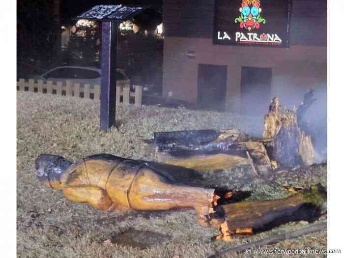 Local arsonist charged after statue destroyed