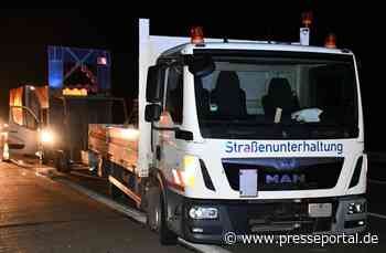 POL-HI: Verkehrsunfall auf der BAB 7 - Transporter stößt mit Baustellenabsperrung zusammen