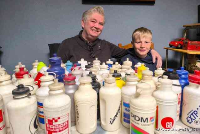 Jonge wielerfan Charles-Victor (9) grijpt naast drinkbus van Pogacar maar krijgt hele collectie van Diane (70): “Ik ben blij dat ik hem hiermee kan plezieren”