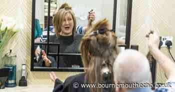 Residents give care home worker a haircut to remember