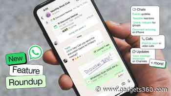 WhatsApp Rolls Out Tappable Reactions, Video Notes for Channels and Other Features for Android, iOS