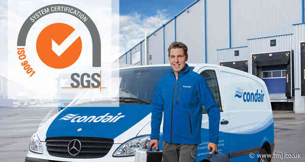 Condair ISO9001 marks 30 years’ of quality