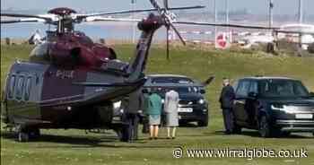 Royal helicopter spotted landing in Wirral as royal visit takes place