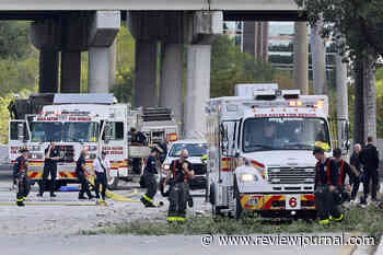 Plane carrying 3 crashes in South Florida near a major highway