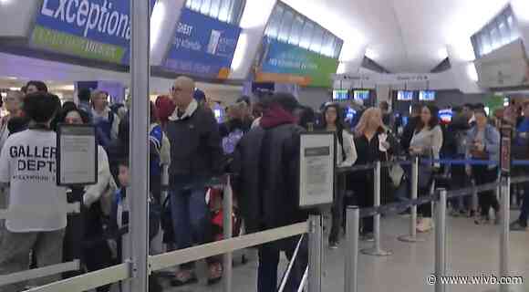 Crowds build at Buffalo Niagara International Airport for spring break