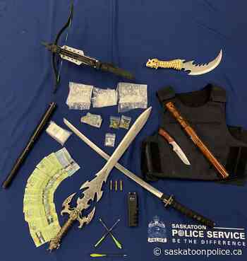 Photo of Items Seized - Two Arrested - Methamphetamine Trafficking - 3800 block Fairlight Dr.