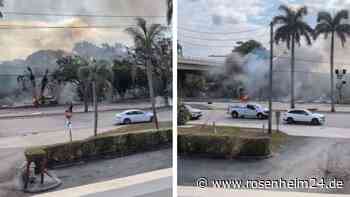 Flugzeug stürzt in Amerika ab: mehrere Tote nach Crash, Mann prallt mit Auto gegen Baum