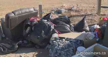 Residents grow frustrated as northeast Calgary lot used for illegal dumping