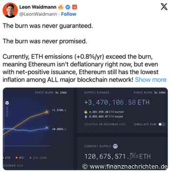 Ethereum: Angebotsknappheit deutet auf bullische Entwicklung hin