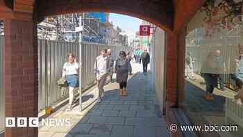 Shopping street reopens months after cafe fire