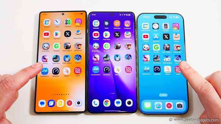 Speed Comparison: Galaxy S25 Ultra OnePlus 13 and iPhone 16 Pro Max