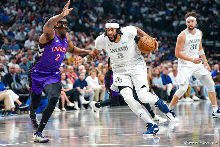 Davis’ triple-double powers Mavericks’ blowout win over Raptors