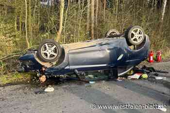 Mit dem Auto überschlagen