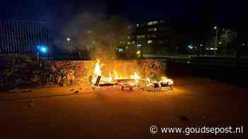 Bankstel in brand bij skatebaan Willem de Zwijgersingel
